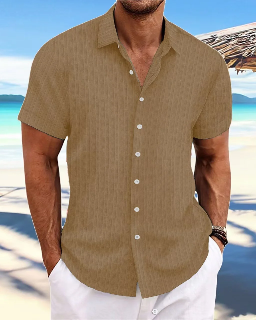 Camisa casual de manga corta