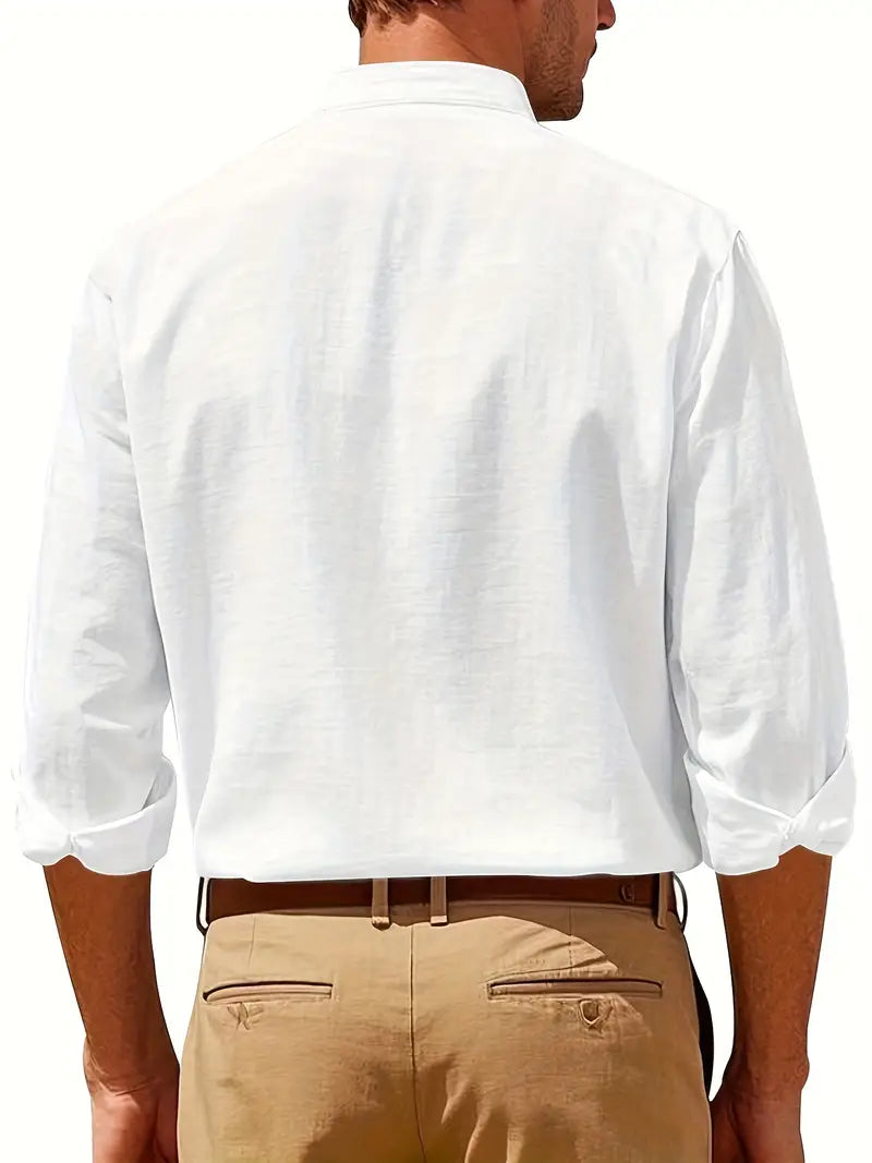 Elegante camisa de lino