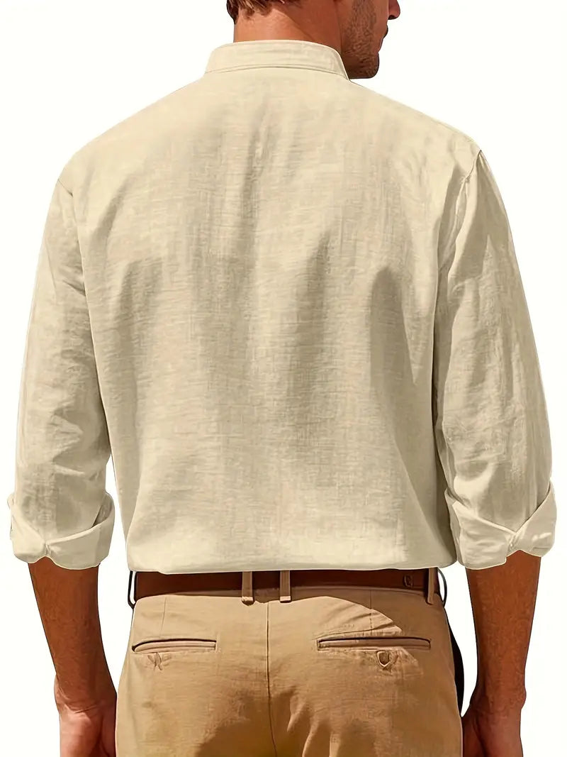 Elegante camisa de lino