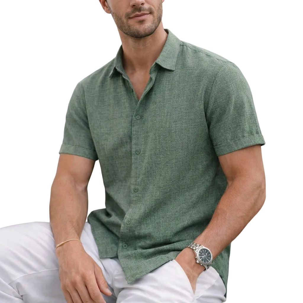 Elegante camisa de algodón