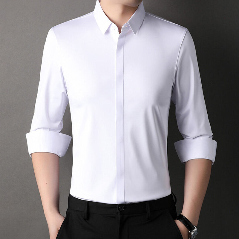 Camisa elástica sin arrugas