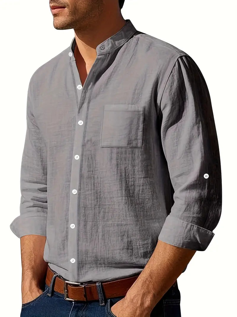 Elegante camisa de lino