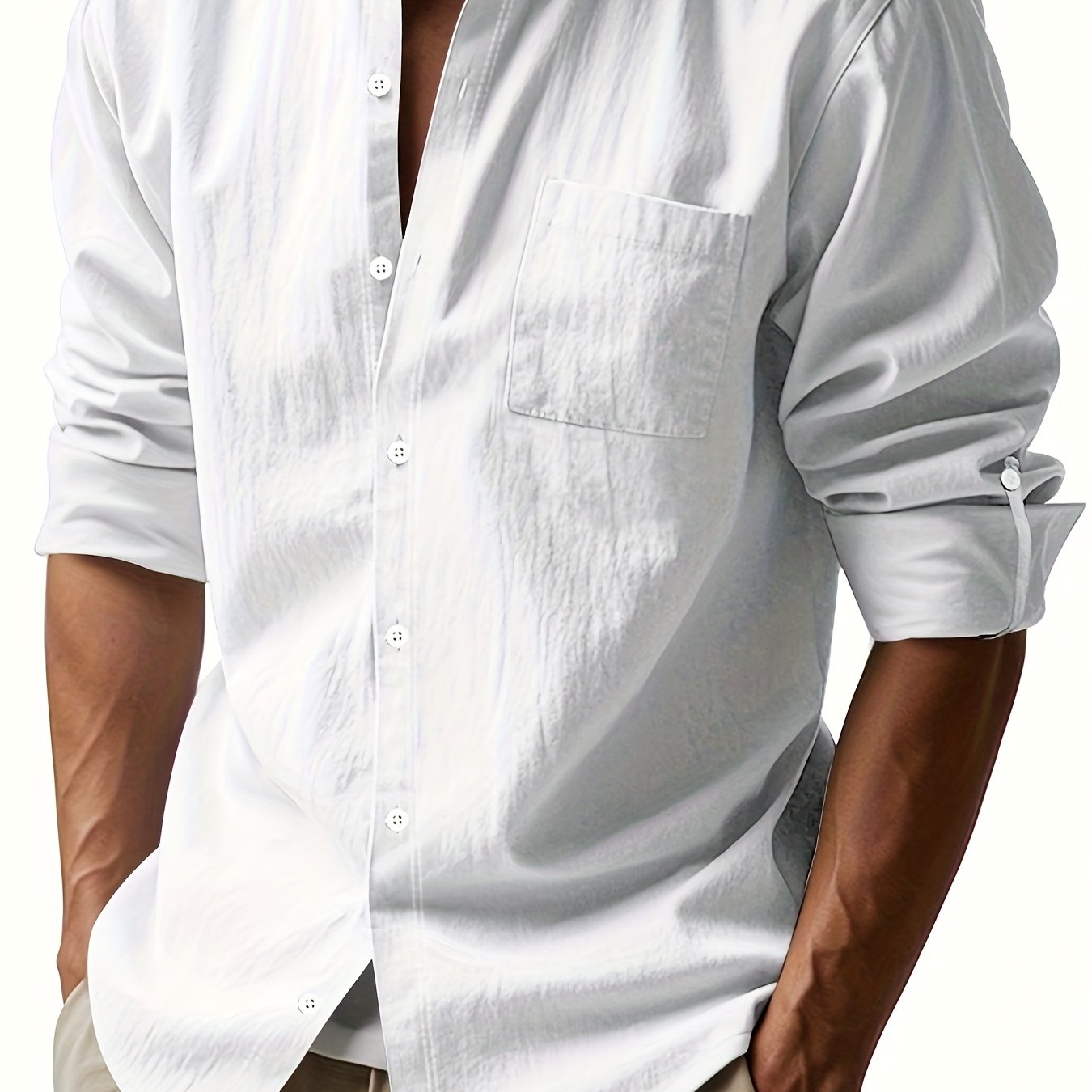 Elegante camisa de lino