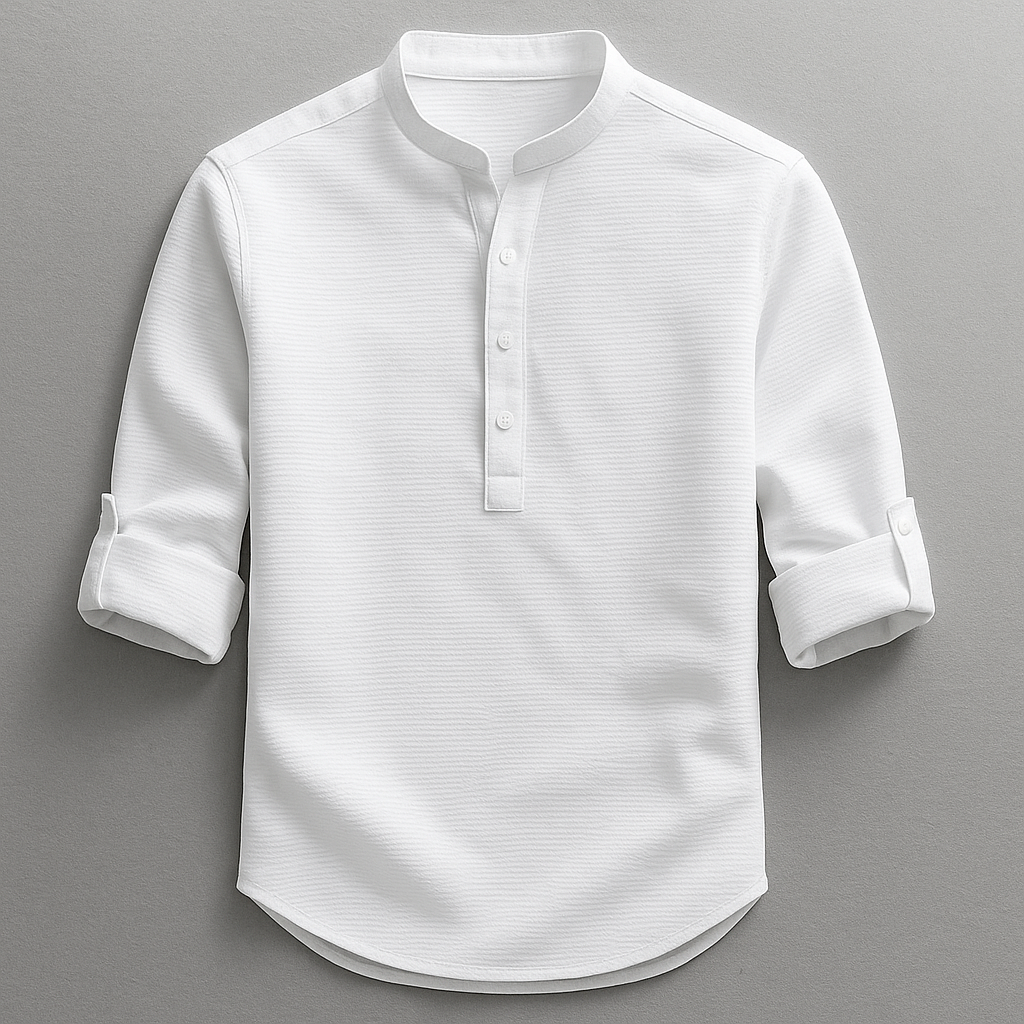 Elegante camisa de algodón
