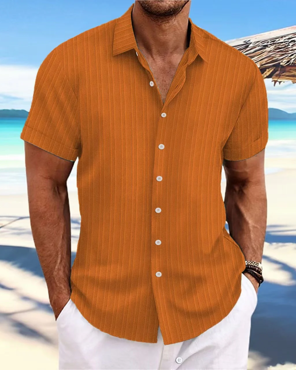 Camisa casual de manga corta