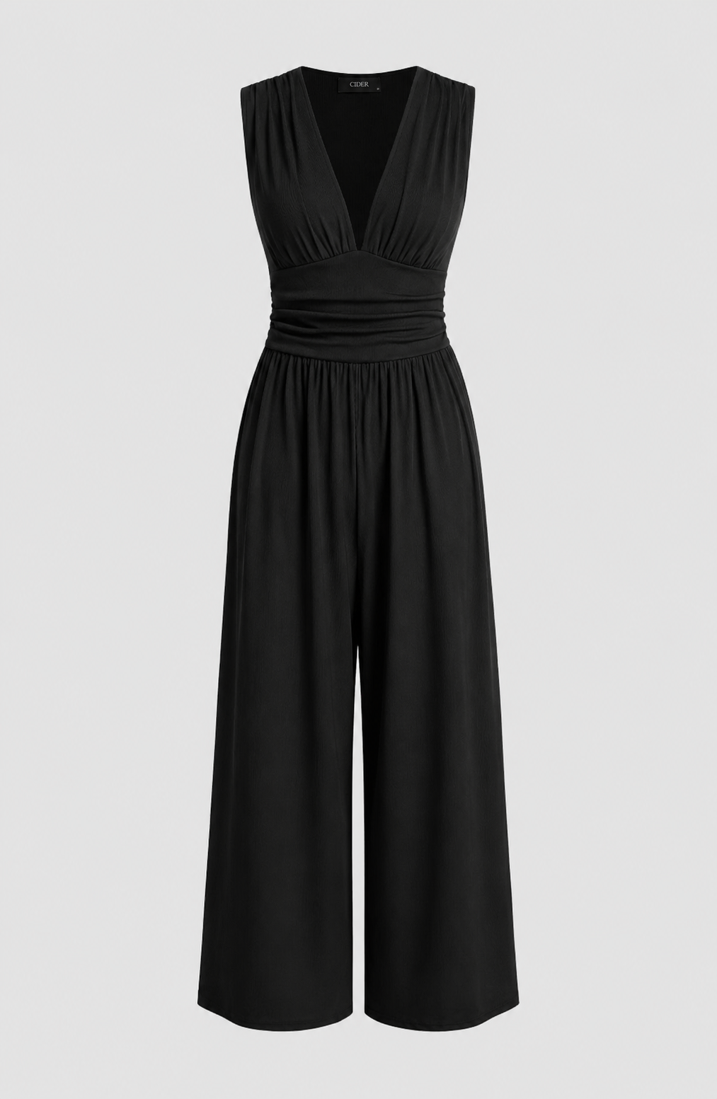 CHARITY – Elegante mono sin mangas de pierna ancha
