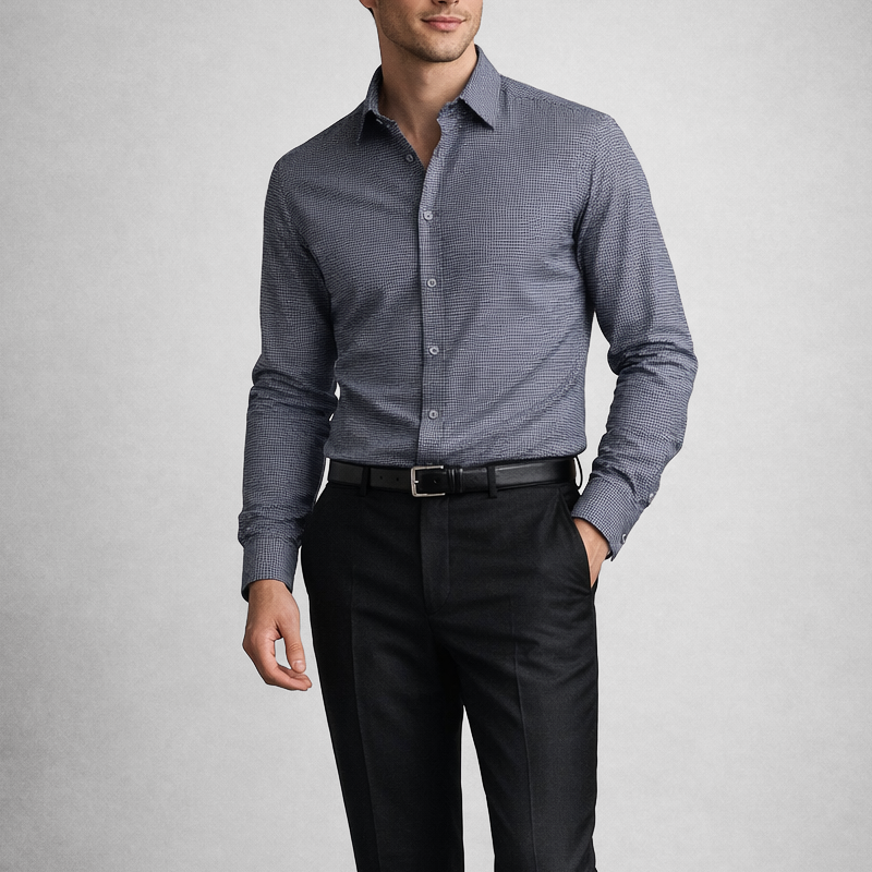 Elegante camisa de algodón