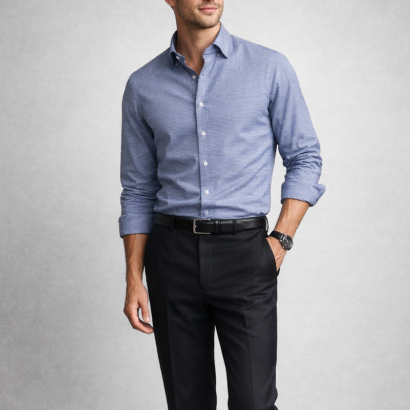 Elegante camisa de algodón