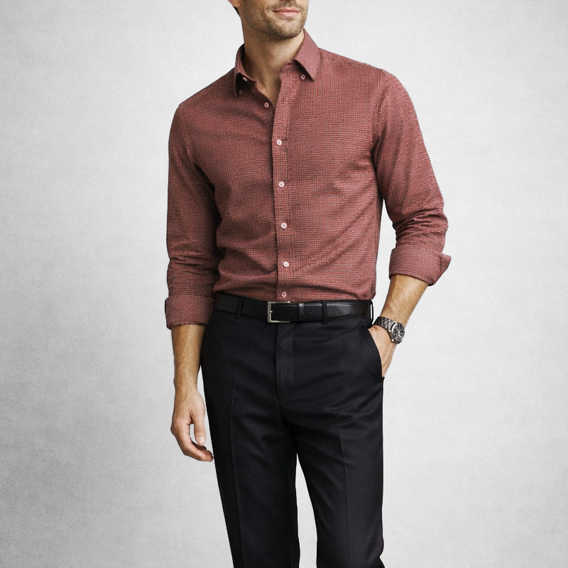 Elegante camisa de algodón