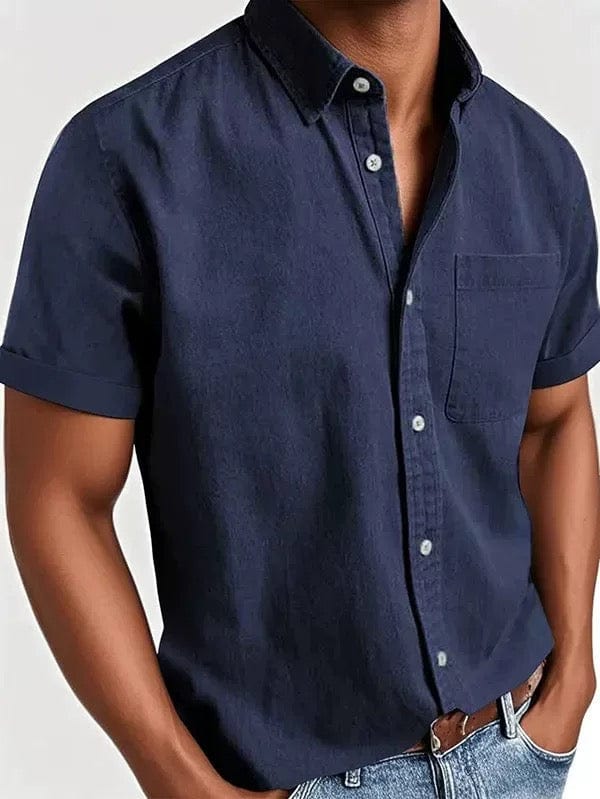 Elegante camisa de manga corta