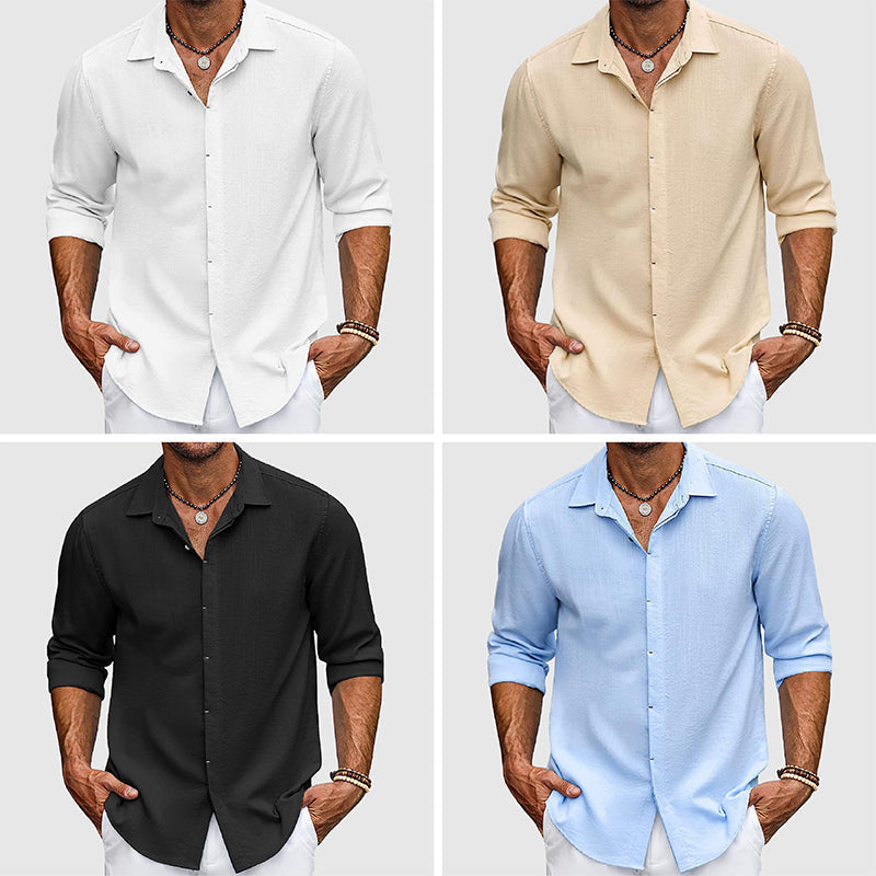 Elegante camisa de algodón