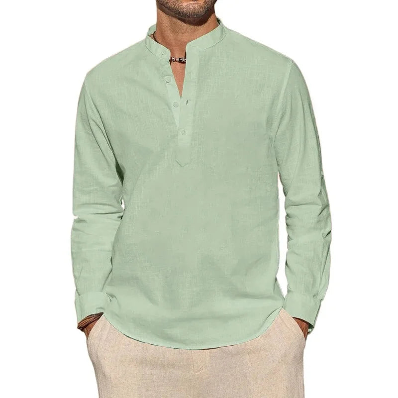 Camisa elegante de manga larga
