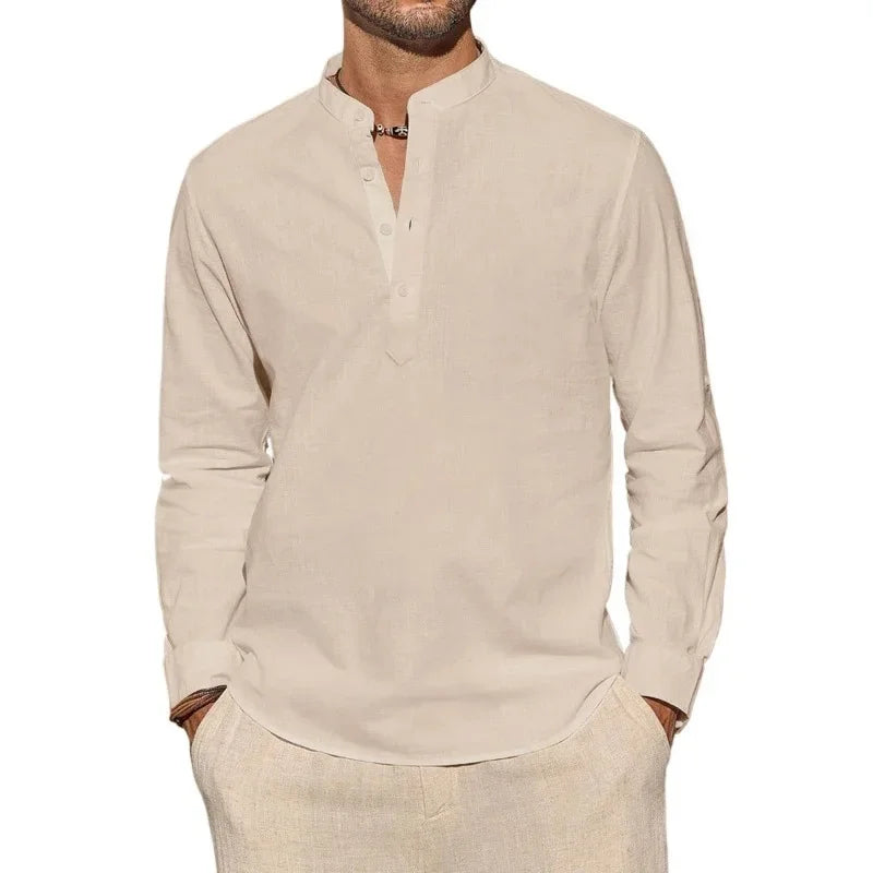 Camisa elegante de manga larga