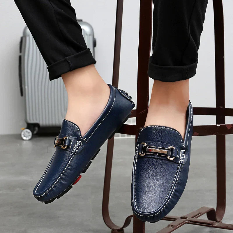 Mocasines de piel auténtica