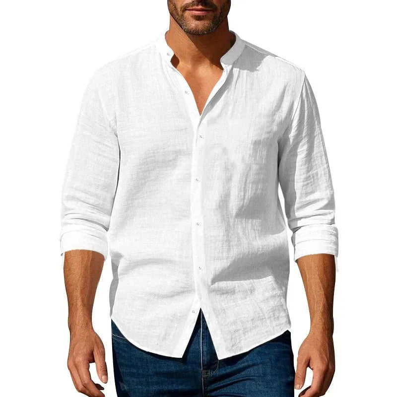 Camisa de verano de algodón/lino