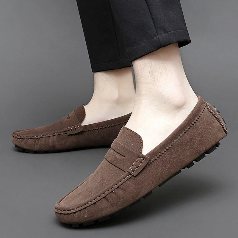 Mocasines de ante