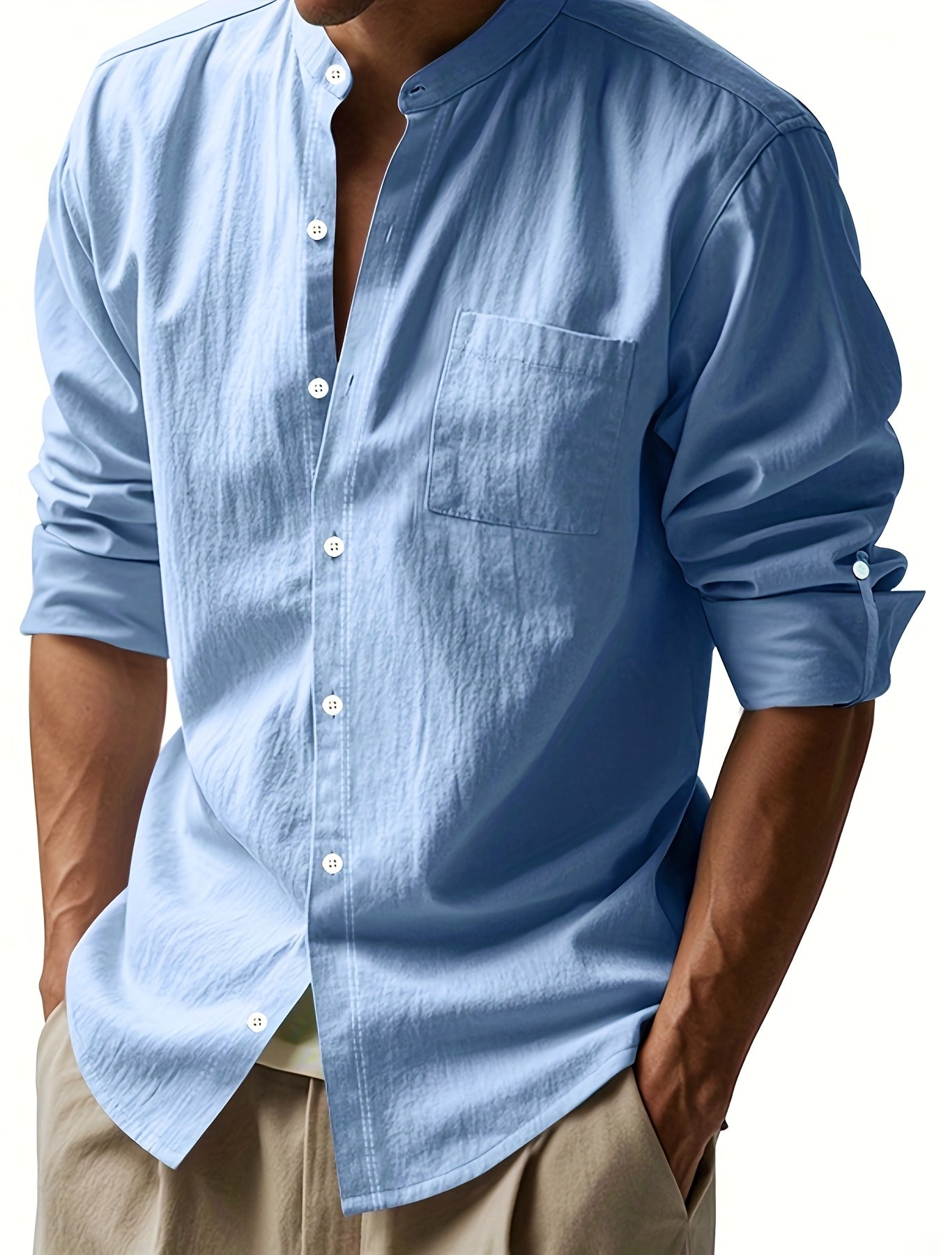 Elegante camisa de lino