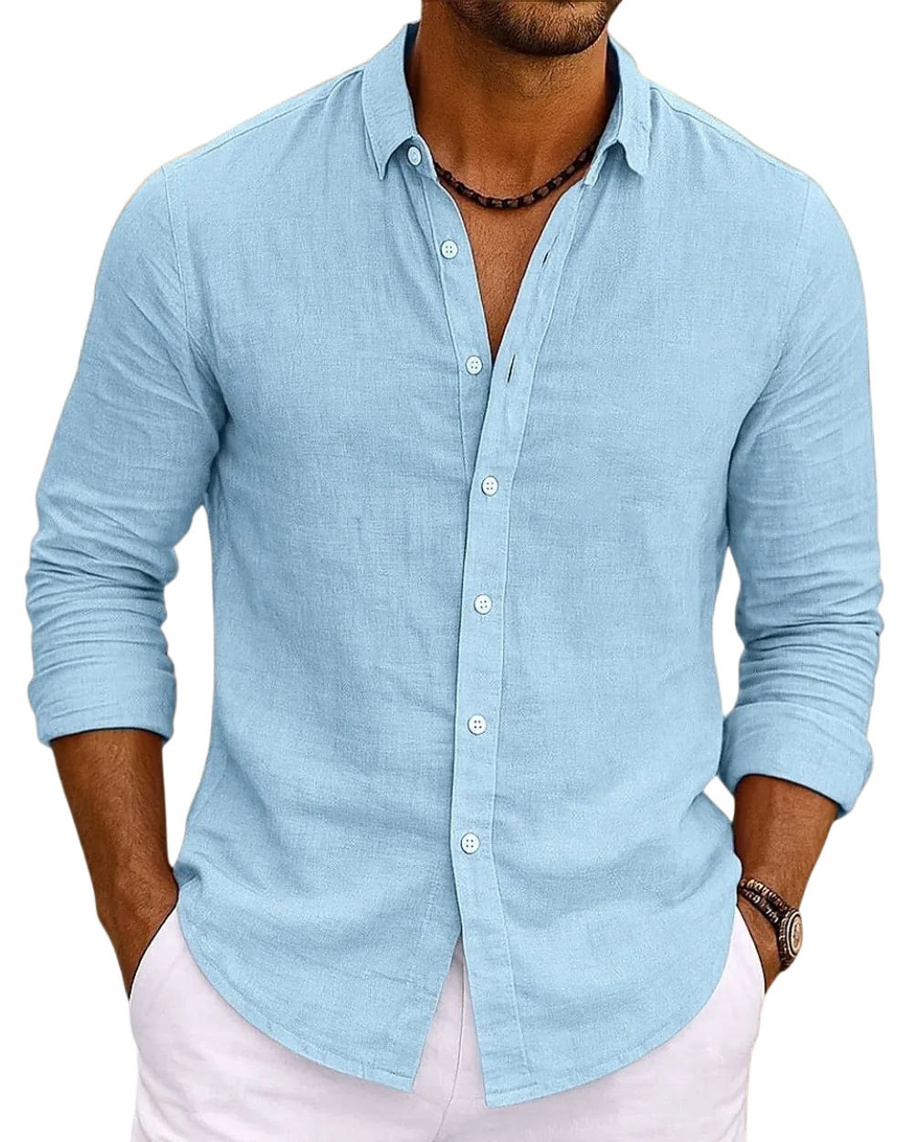 Elegante camisa de algodón