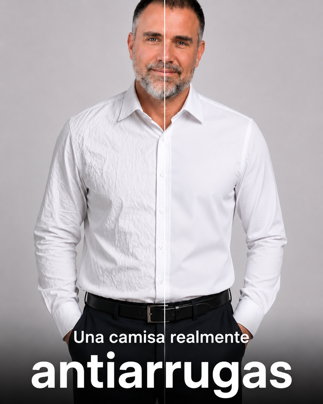 Camisa Ajustada Sin arrugas
