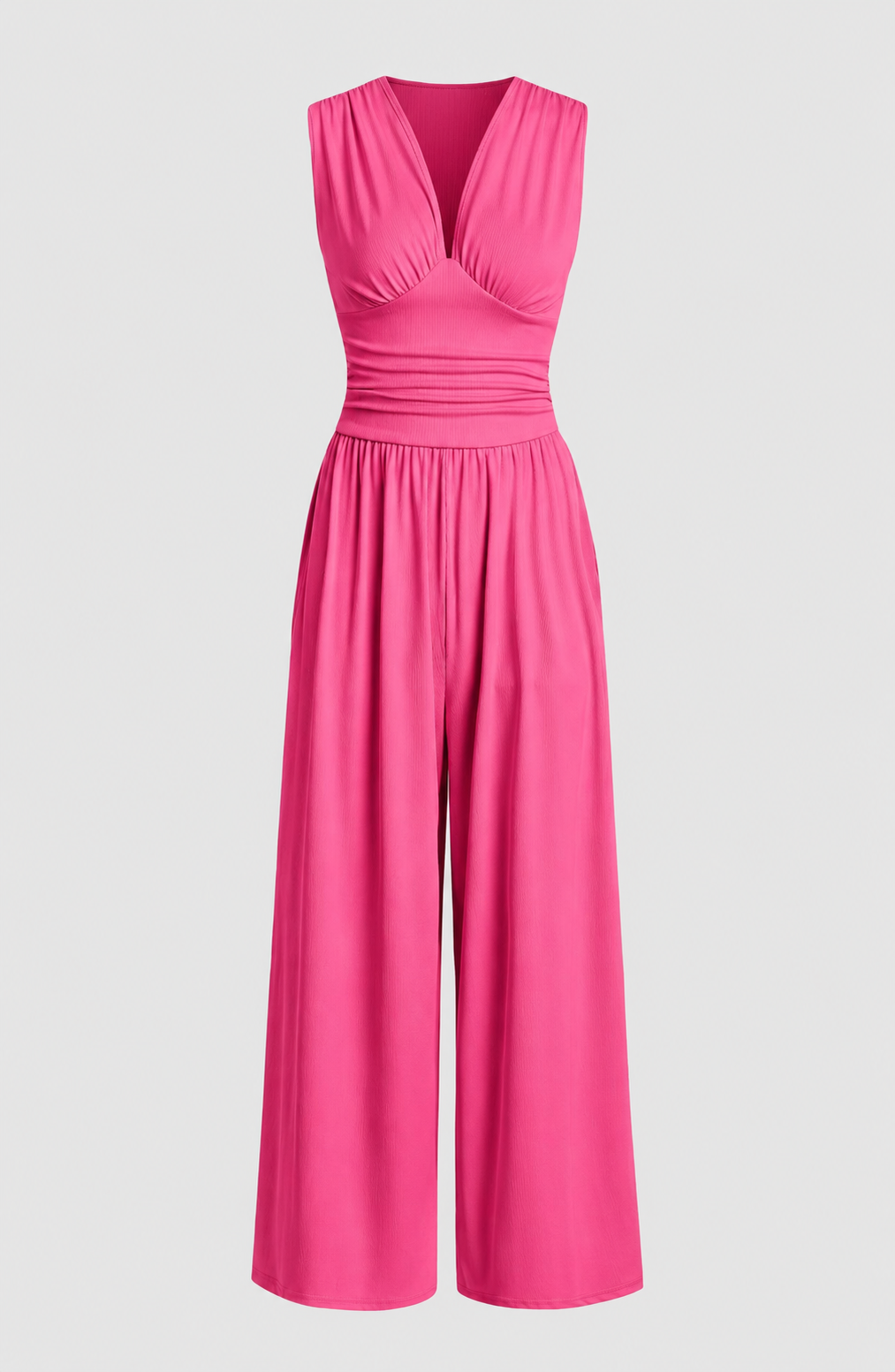 CHARITY – Elegante mono sin mangas de pierna ancha