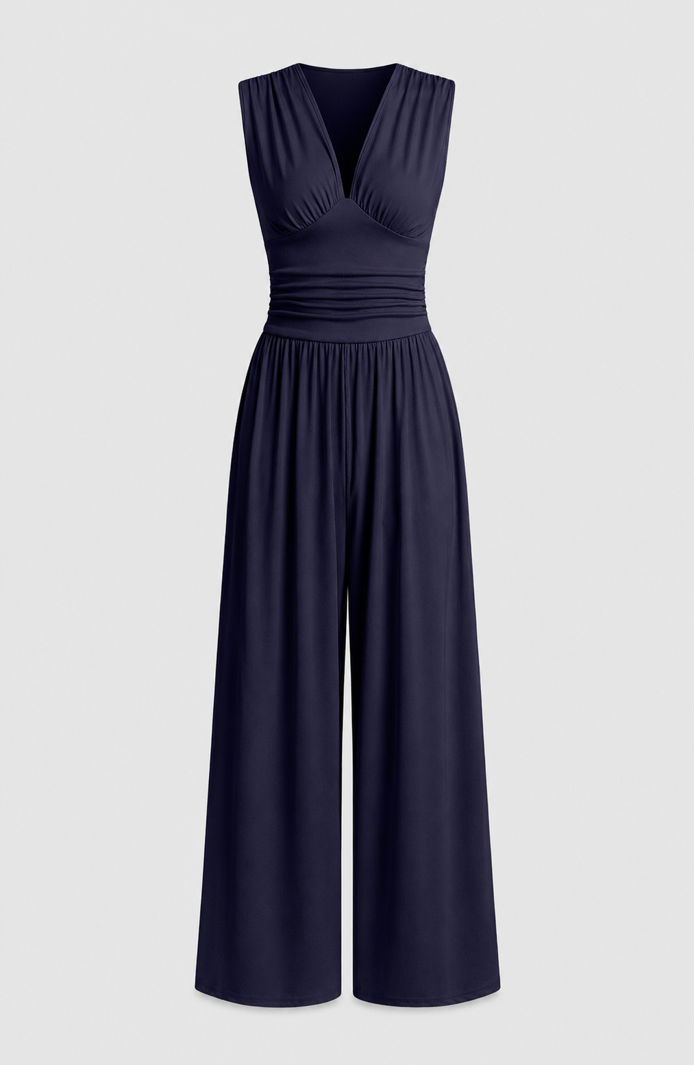 CHARITY – Elegante mono sin mangas de pierna ancha