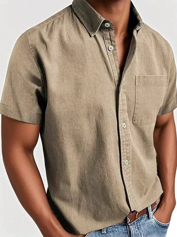 Elegante camisa de manga corta
