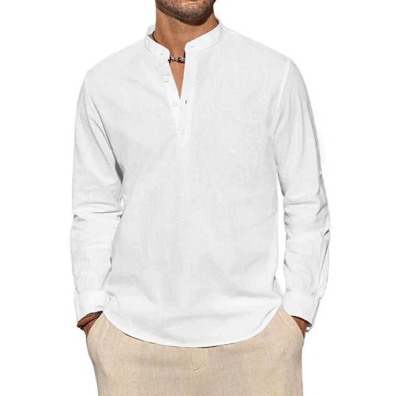 Camisa elegante de manga larga