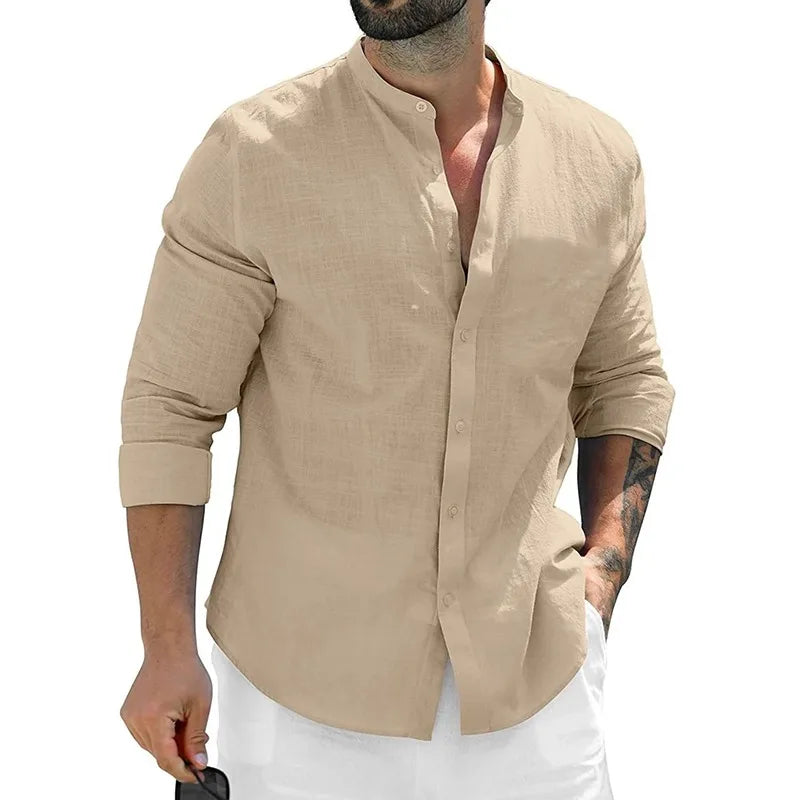 Camisa de lino para hombre