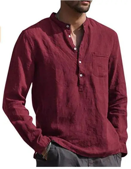 Camisa de algodón transpirable
