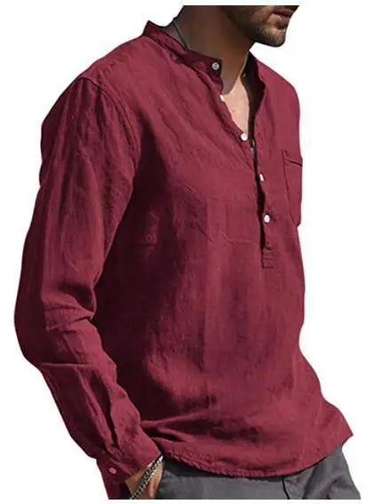 Camisa de algodón transpirable