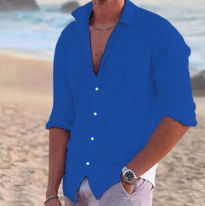 Camisa casual de lino