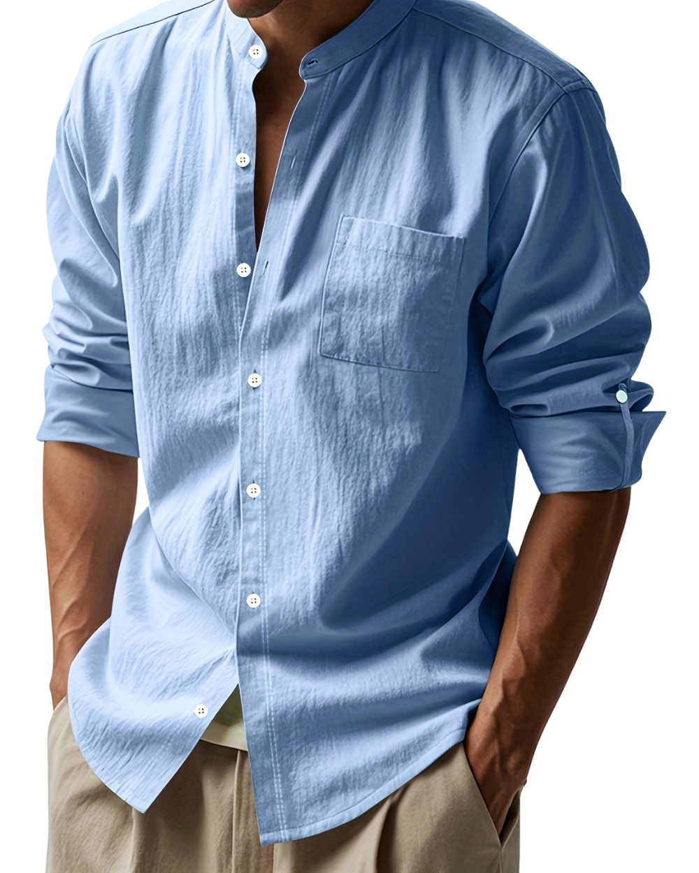 Elegante camisa de lino
