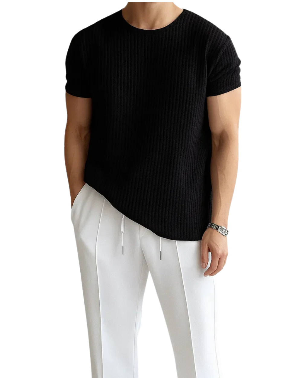Camiseta elegante de punto