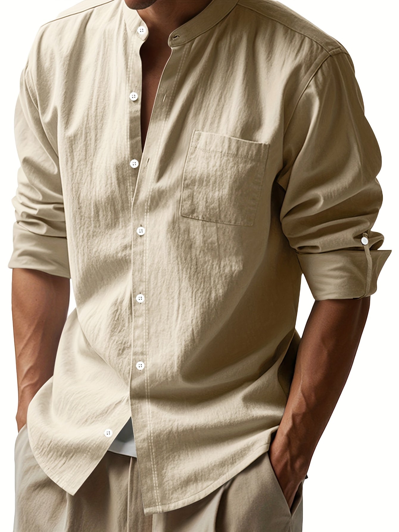 Elegante camisa de lino