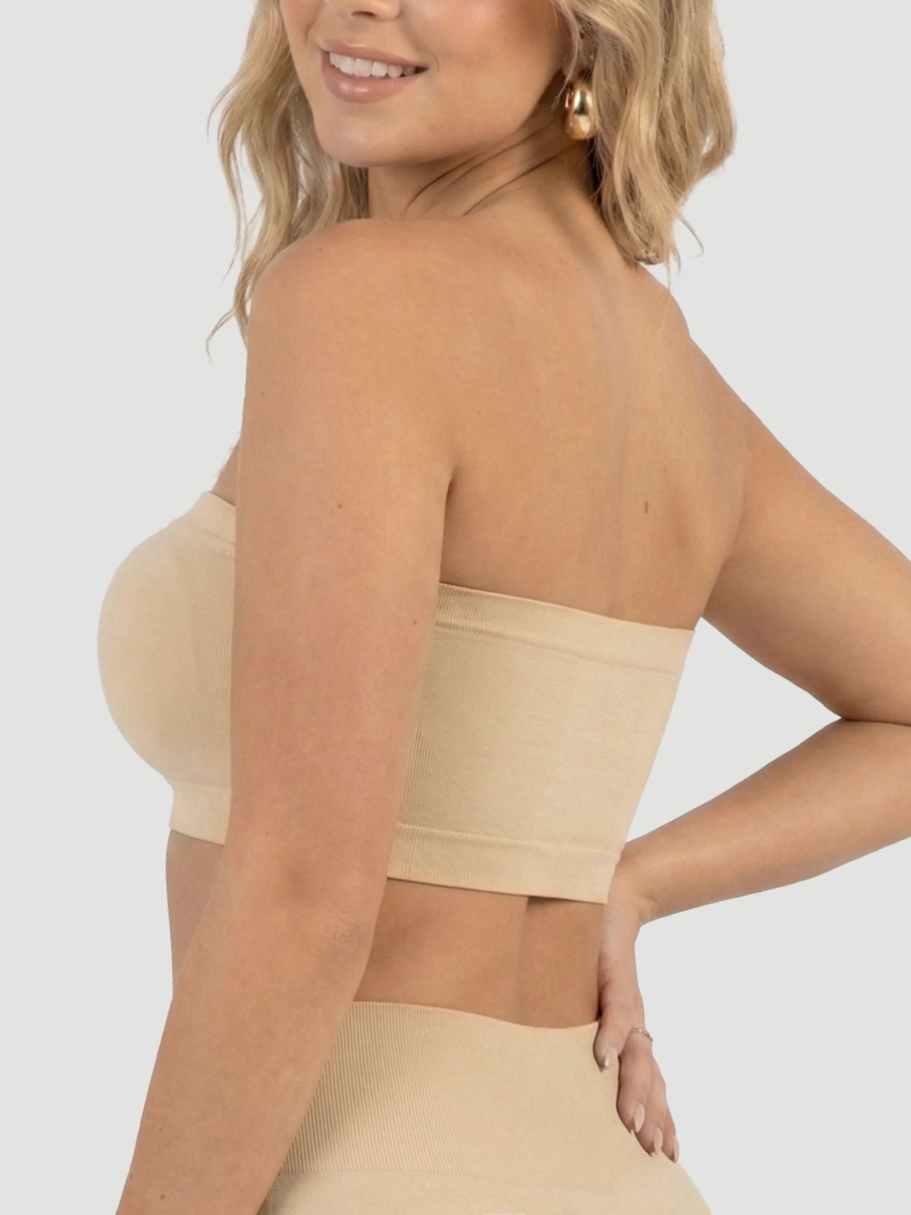 Sujetador bandeau convertible sin tirantes