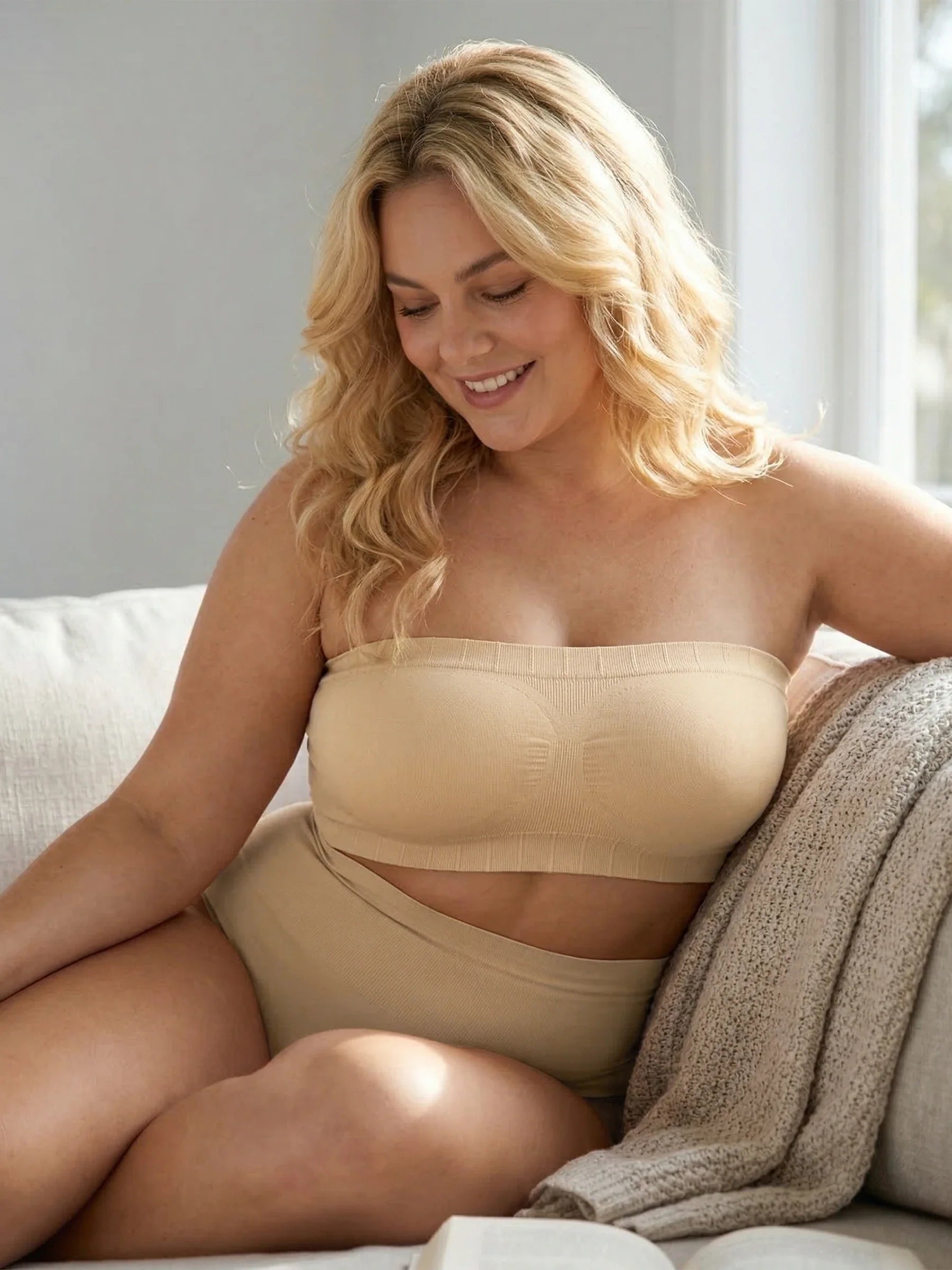 Sujetador bandeau convertible sin tirantes