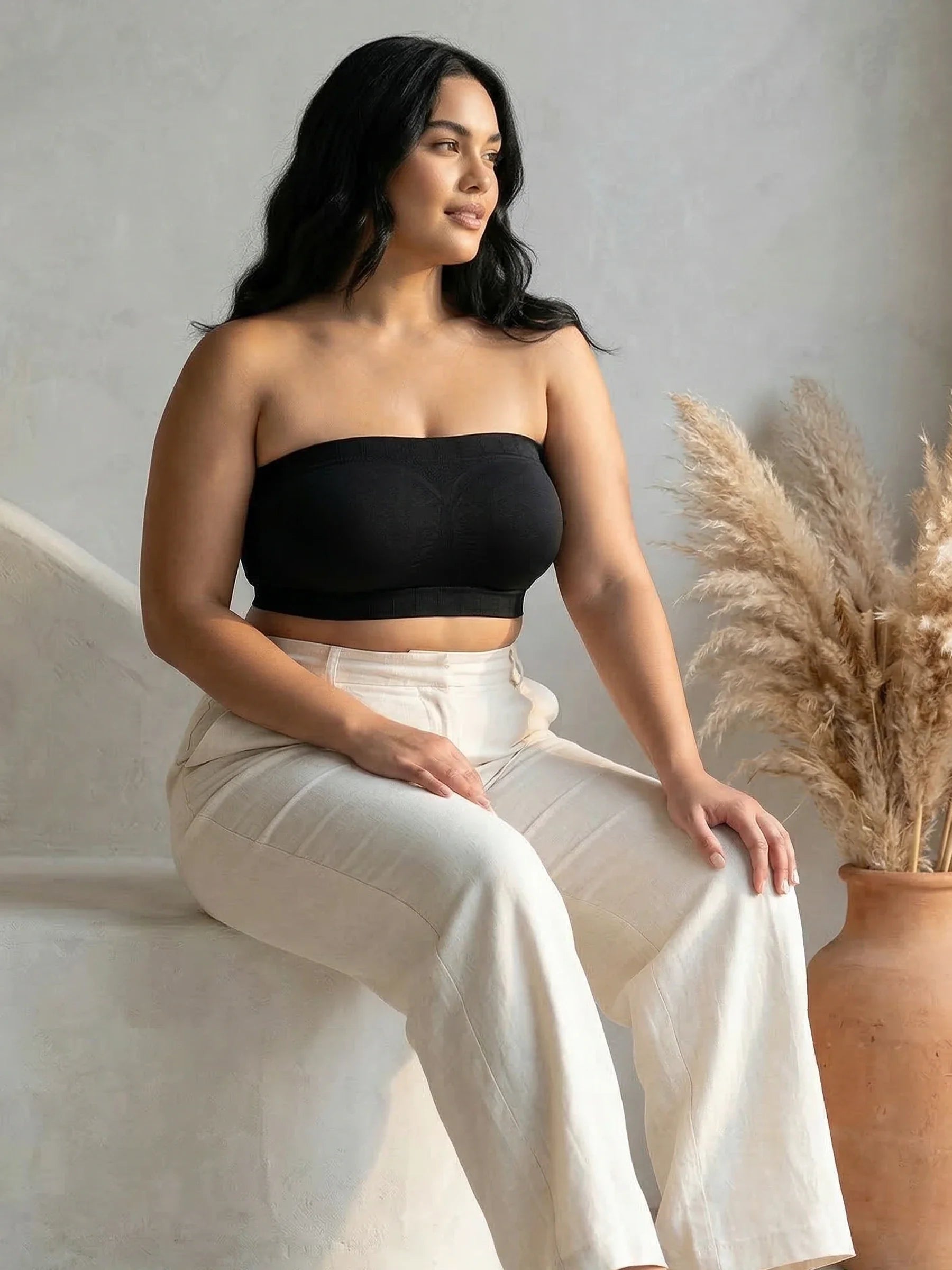 Sujetador bandeau convertible sin tirantes