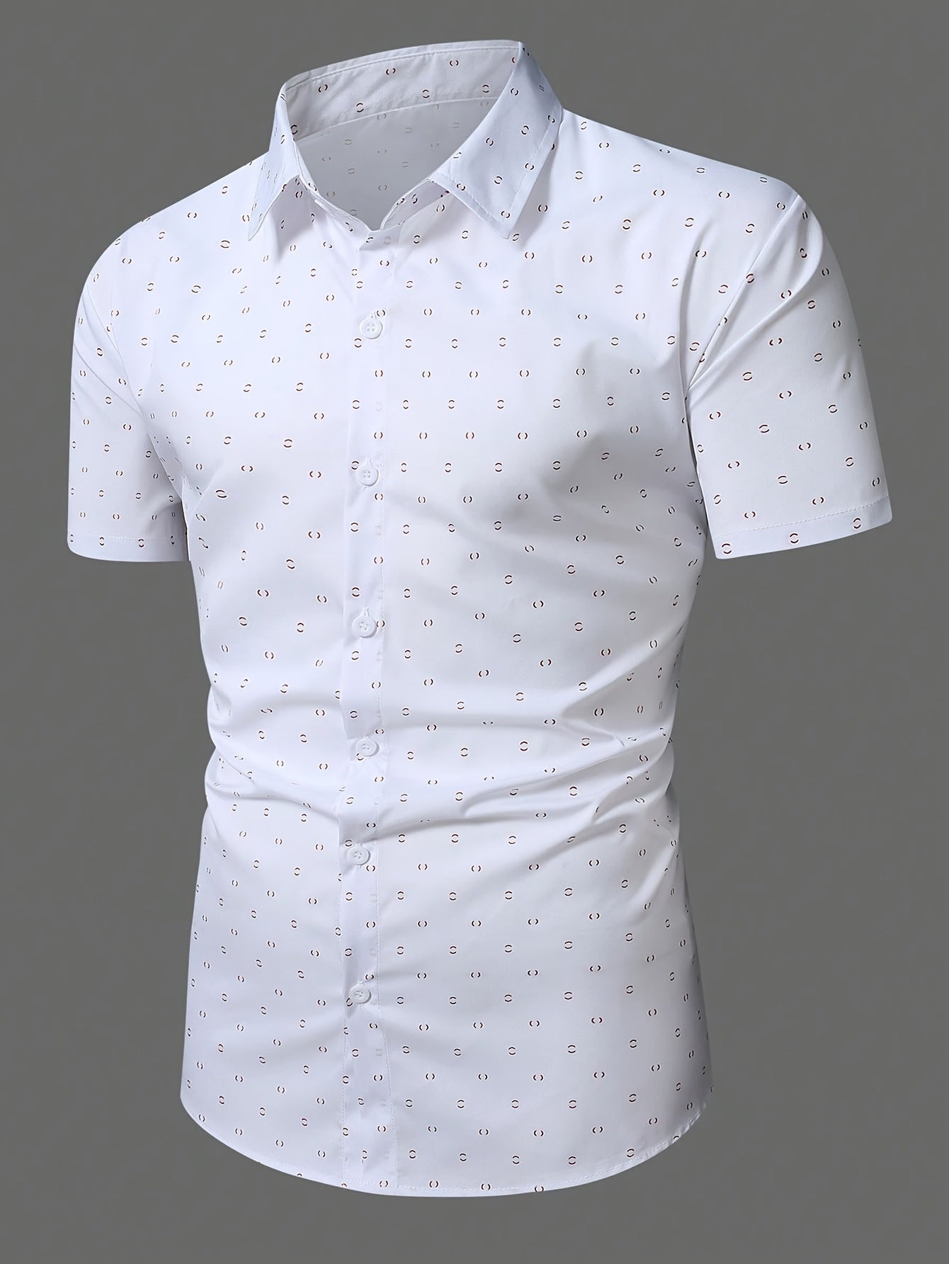 Elegante camisa de manga corta