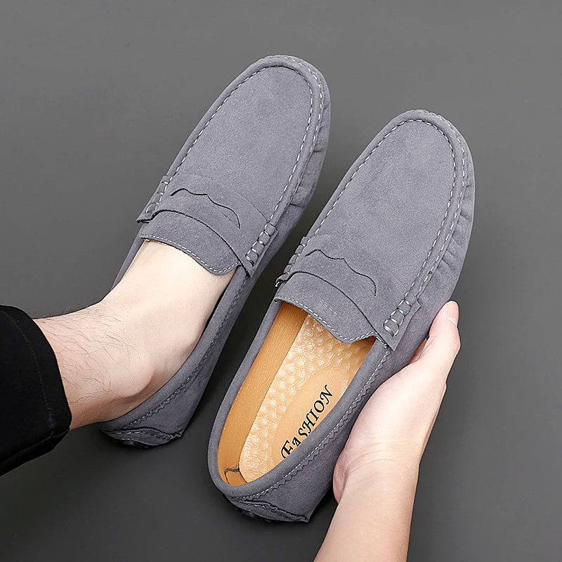 Mocasines de ante