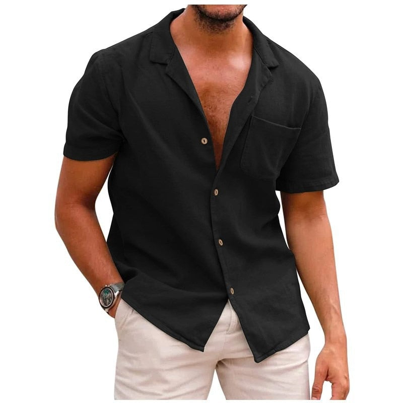 Elegante camisa de algodón