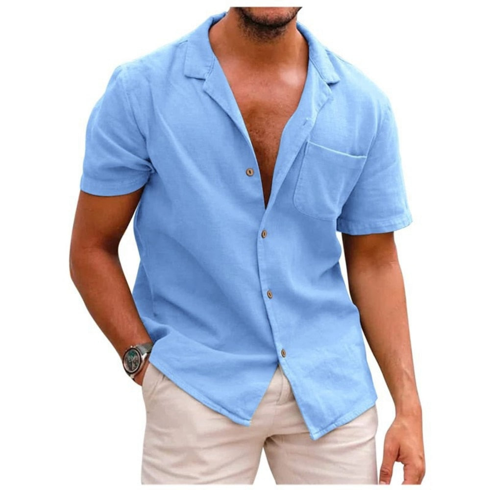 Elegante camisa de algodón