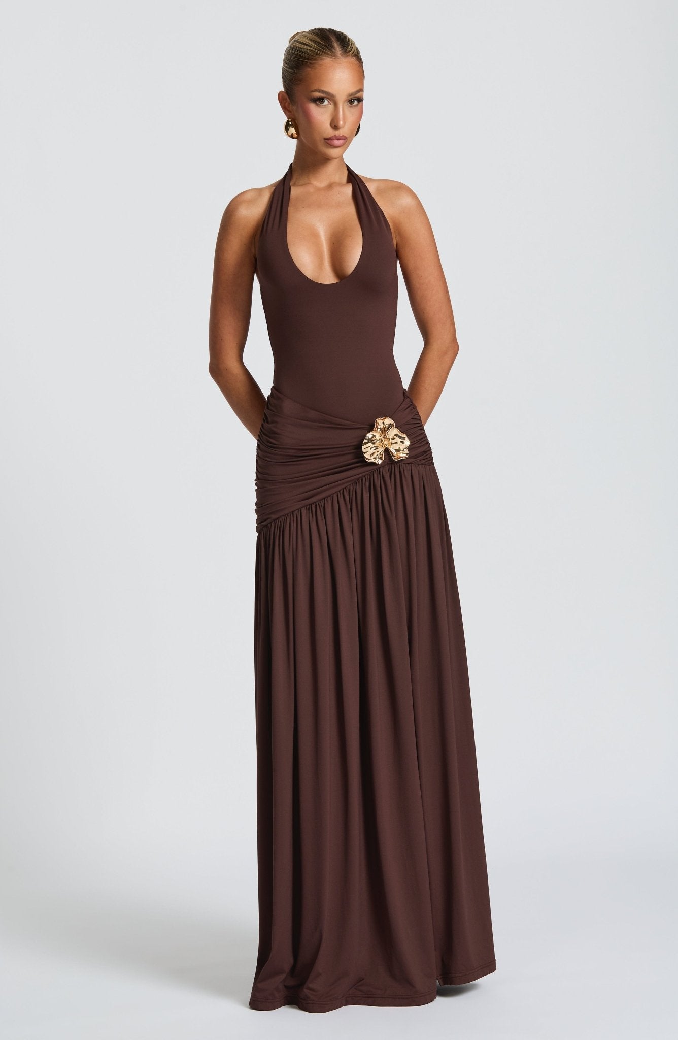 Odele Bodysuit - Plum Brown - Auremuse