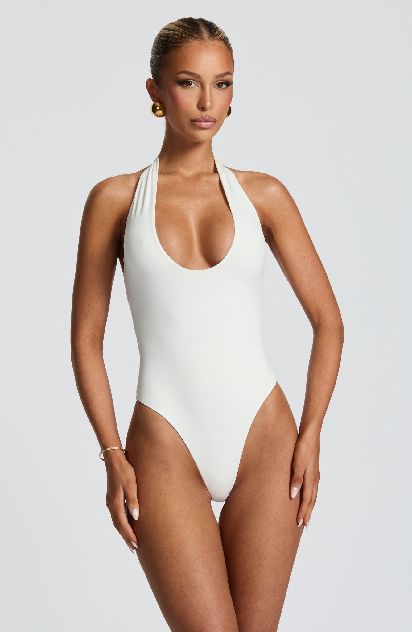 Odele Bodysuit - White - Auremuse